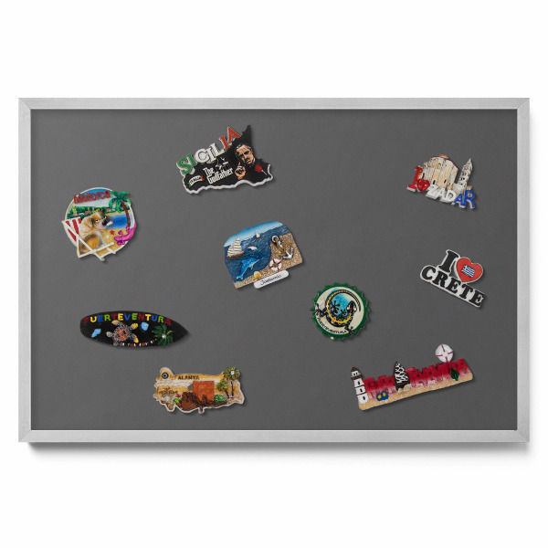 Tableau magnétique mural Couleur gris foncé