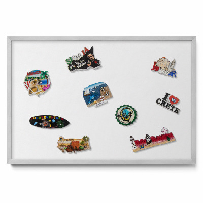Tableau aimanté pour magnets Couleur blanche