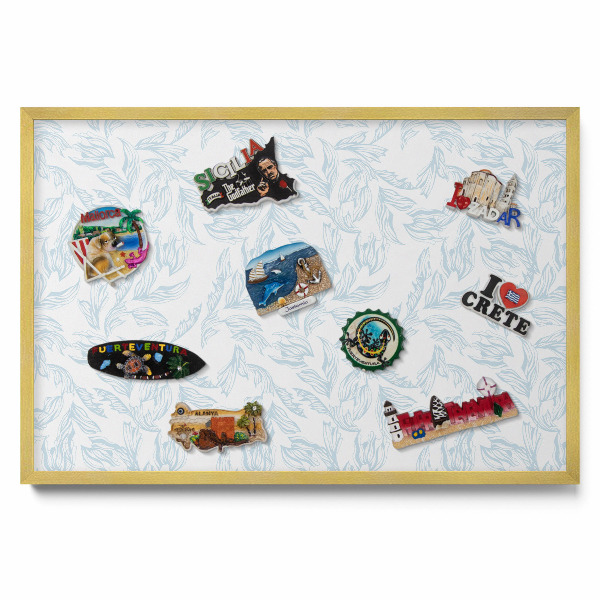 Tableau pour magnet Motif de feuille régulier