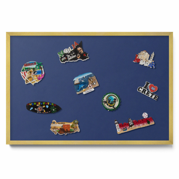 Tableau aimanté pour magnets Couleur bleu marine