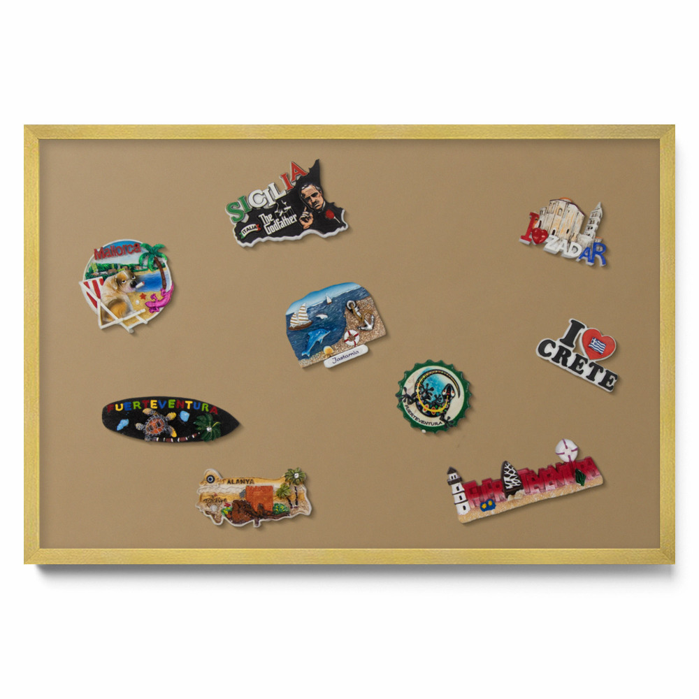 Tableau magnétique mural Couleur jaune foncé