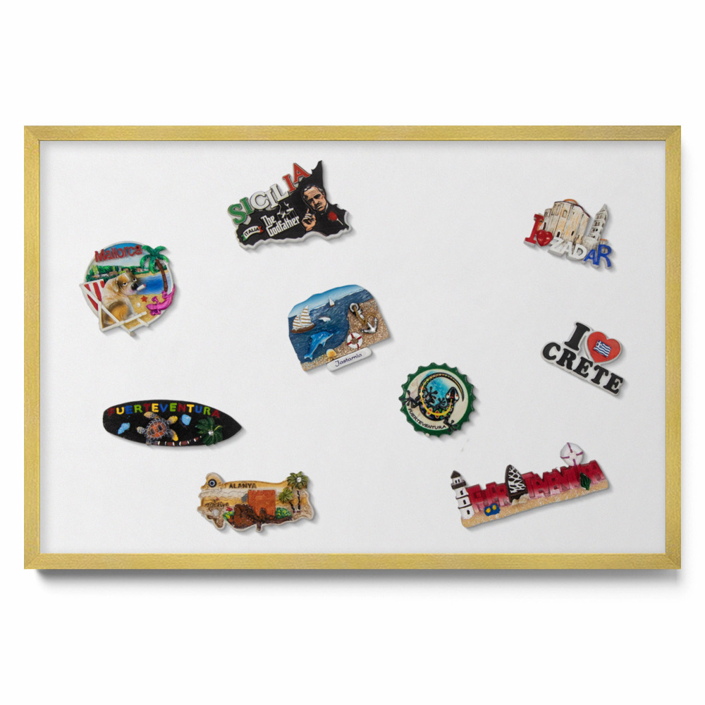 Tableau aimanté pour magnets Couleur blanche