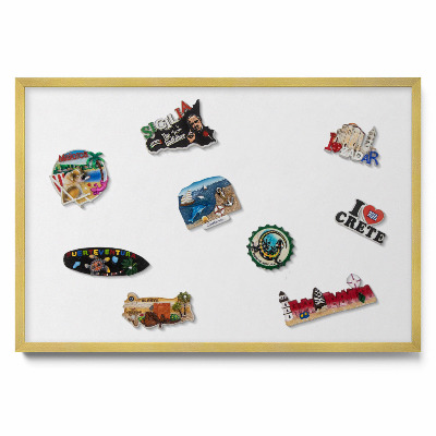 Tableau aimanté pour magnets Couleur blanche