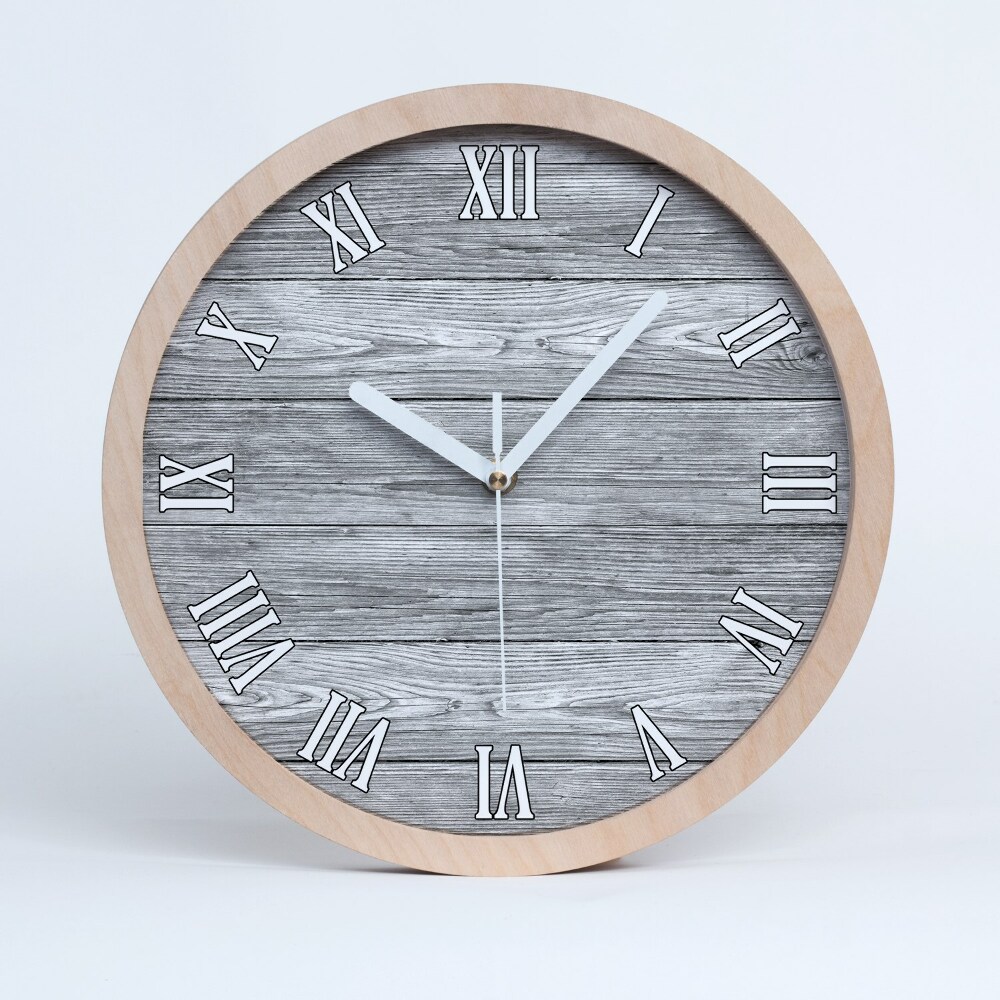 Horloge bois Fond en bois