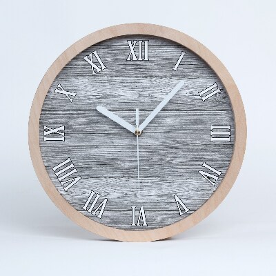 Horloge bois Fond en bois