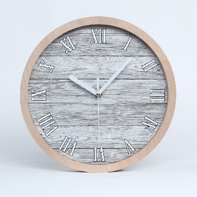 Horloge murale bois Fond en bois
