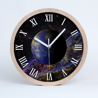 Horloge murale bois Mercure