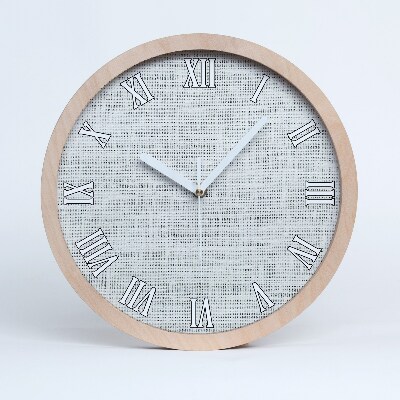 Horloge en bois à décorer Lin blanc