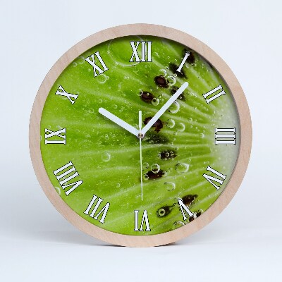 Horloge bois Kiwi