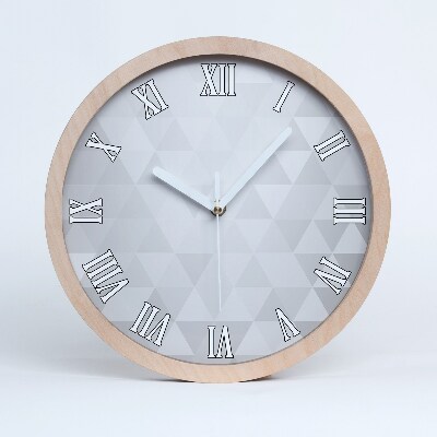 Horloge murale bois design Fond abstrait