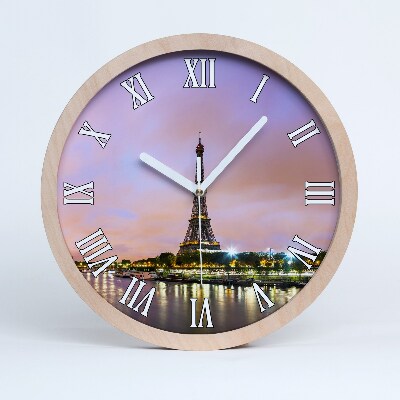 Horloge bois originale Tour Eiffel Paris