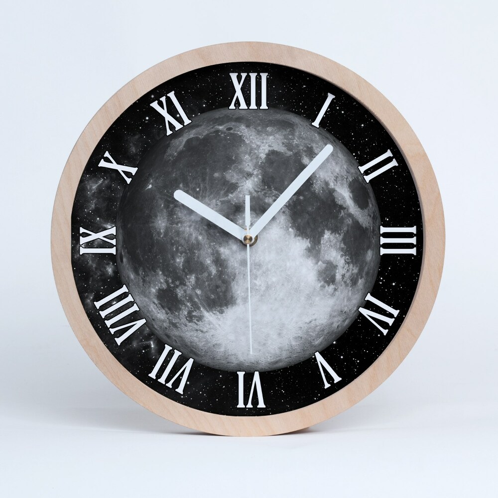Horloge bois originale Lune