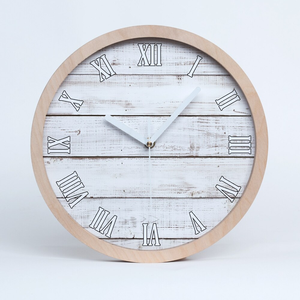 Horloge murale décorative bois Mur en bois