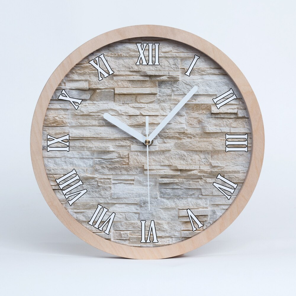 Horloge en bois à décorer Mur de briques