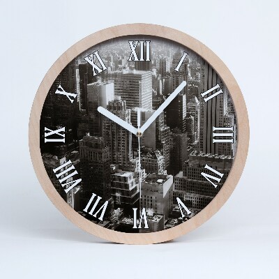 Horloge bois originale New York