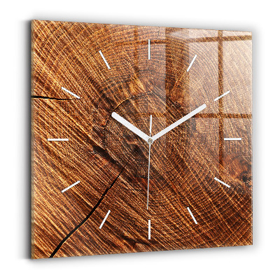 Horloge murale carrée Bois décoratif
