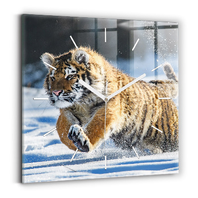 Horloge murale carrée Un pas en avant audacieux