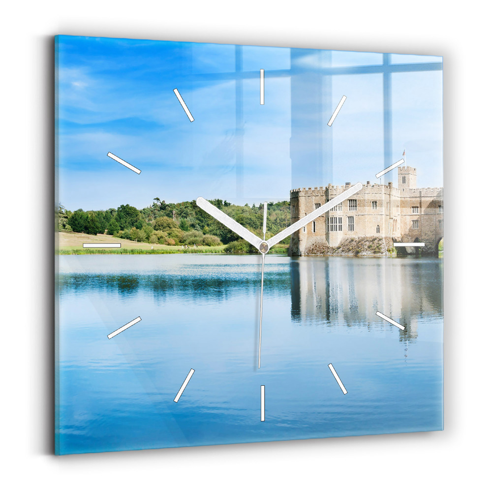 Horloge carrée en verre Château de Leeds