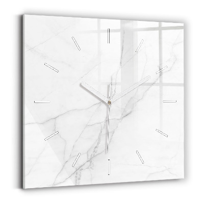 Horloge murale carrée Marbre décoratif