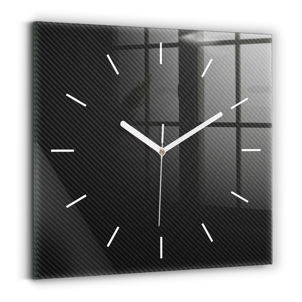 Horloge carrée en verre Abstrait sombre