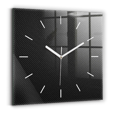 Horloge carrée en verre Abstrait sombre