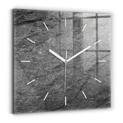 Horloge murale carrée Roche volcanique