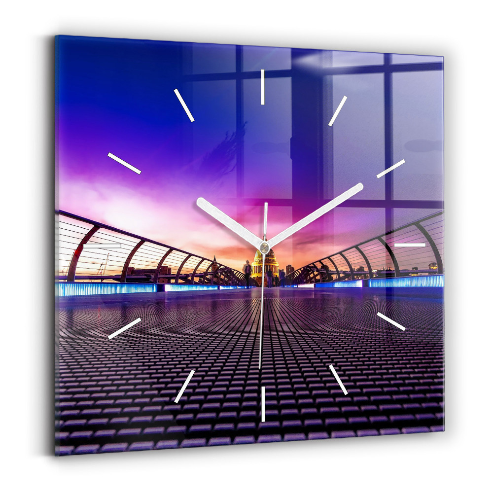 Horloge carrée en verre Cathédrale Saint-Paul