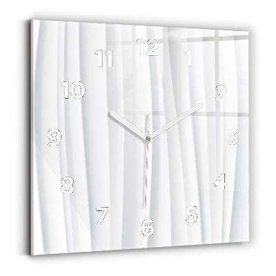 Pendule carrée en verre Texture de vagues