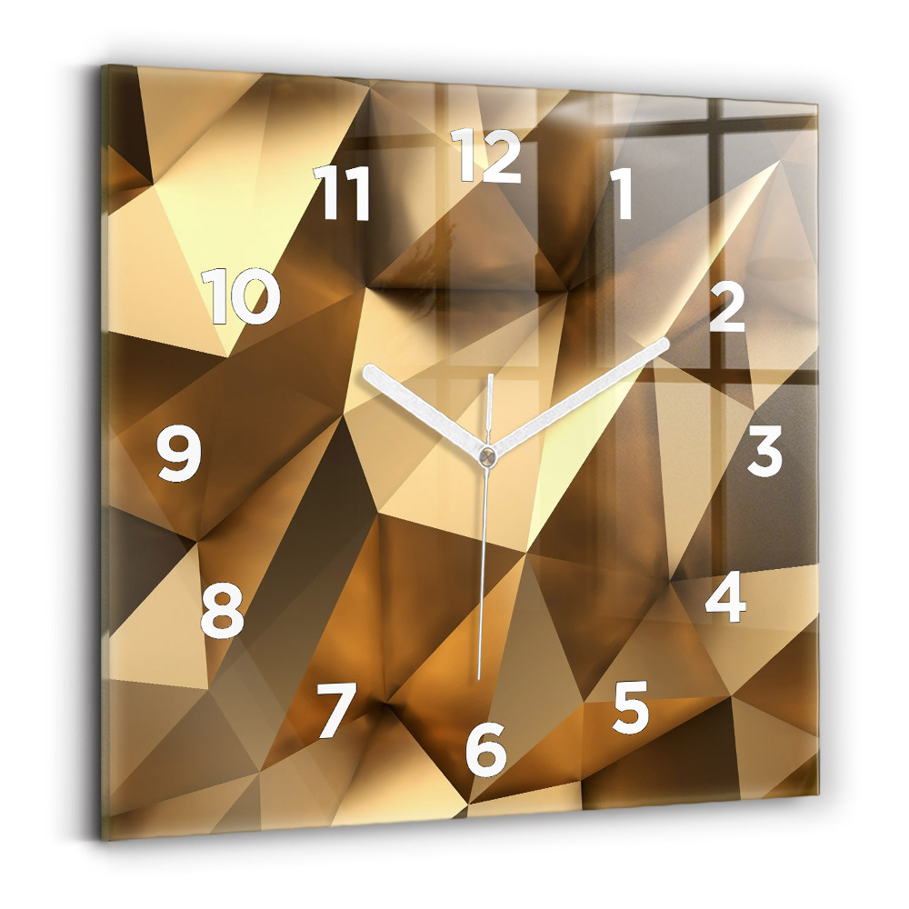 Horloge murale carrée Texture géométrique