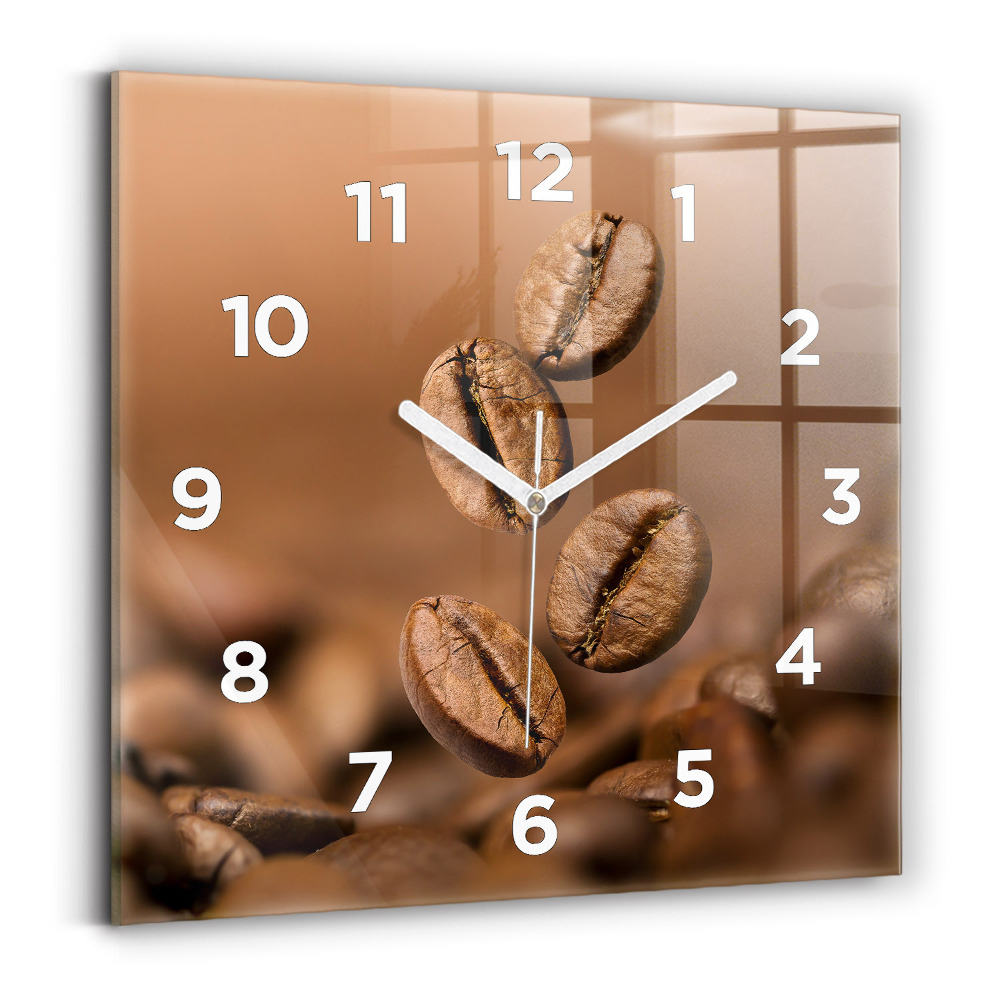 Pendule carrée en verre Couleurs abstraites