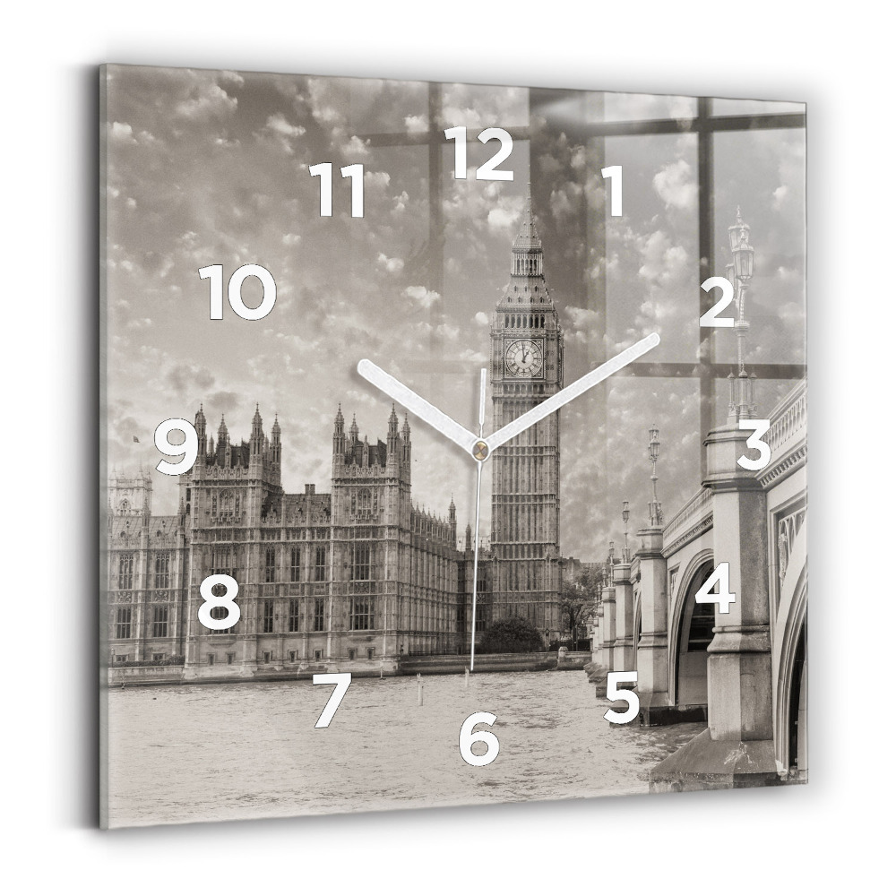 Horloge carrée en verre Londres Angleterre Big Ben