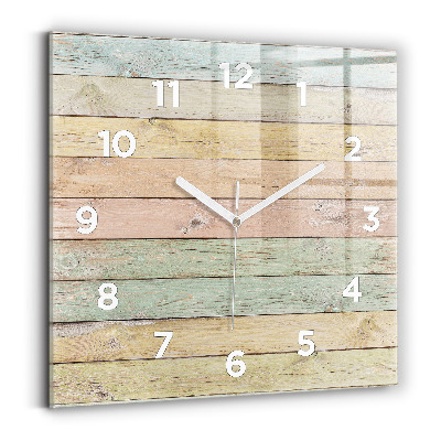 Horloge murale carrée Tableaux colorés