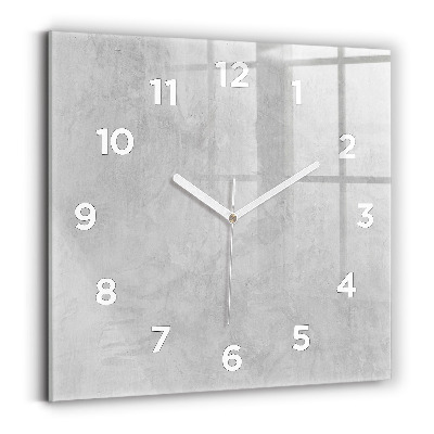 Horloge murale carrée Mur de pierre