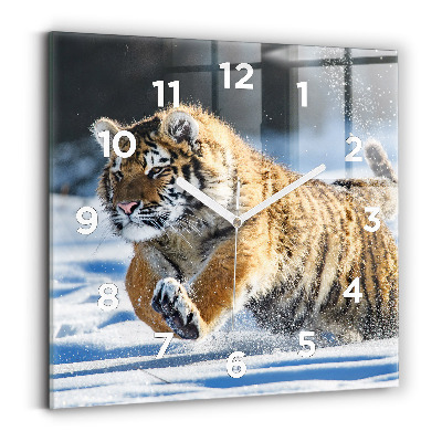 Horloge murale carrée Un pas en avant audacieux