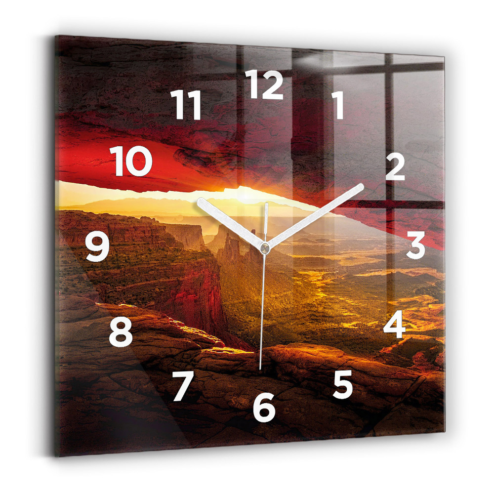 Pendule carrée en verre Grand Canyon Arizona