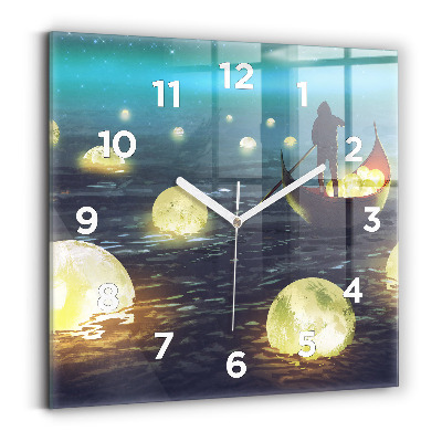 Horloge murale carrée Abstraction