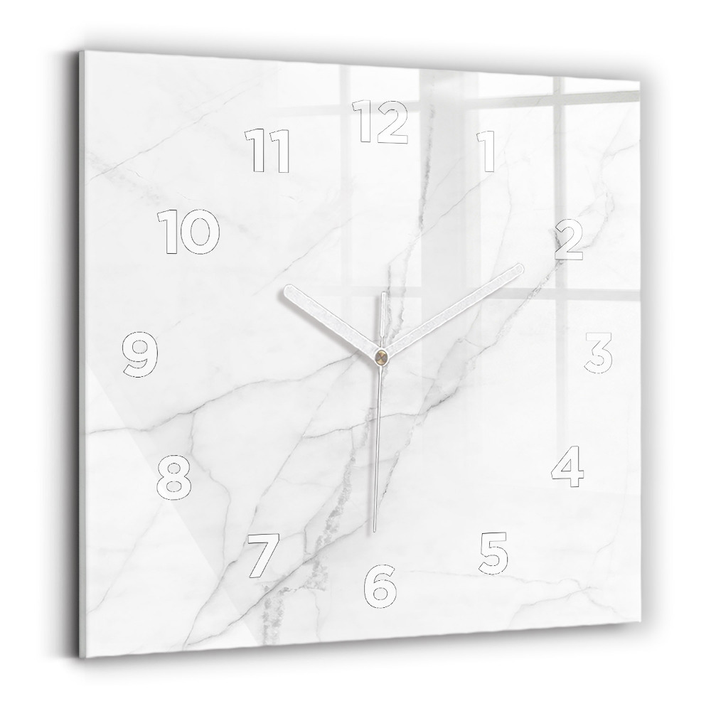 Horloge murale carrée Marbre décoratif
