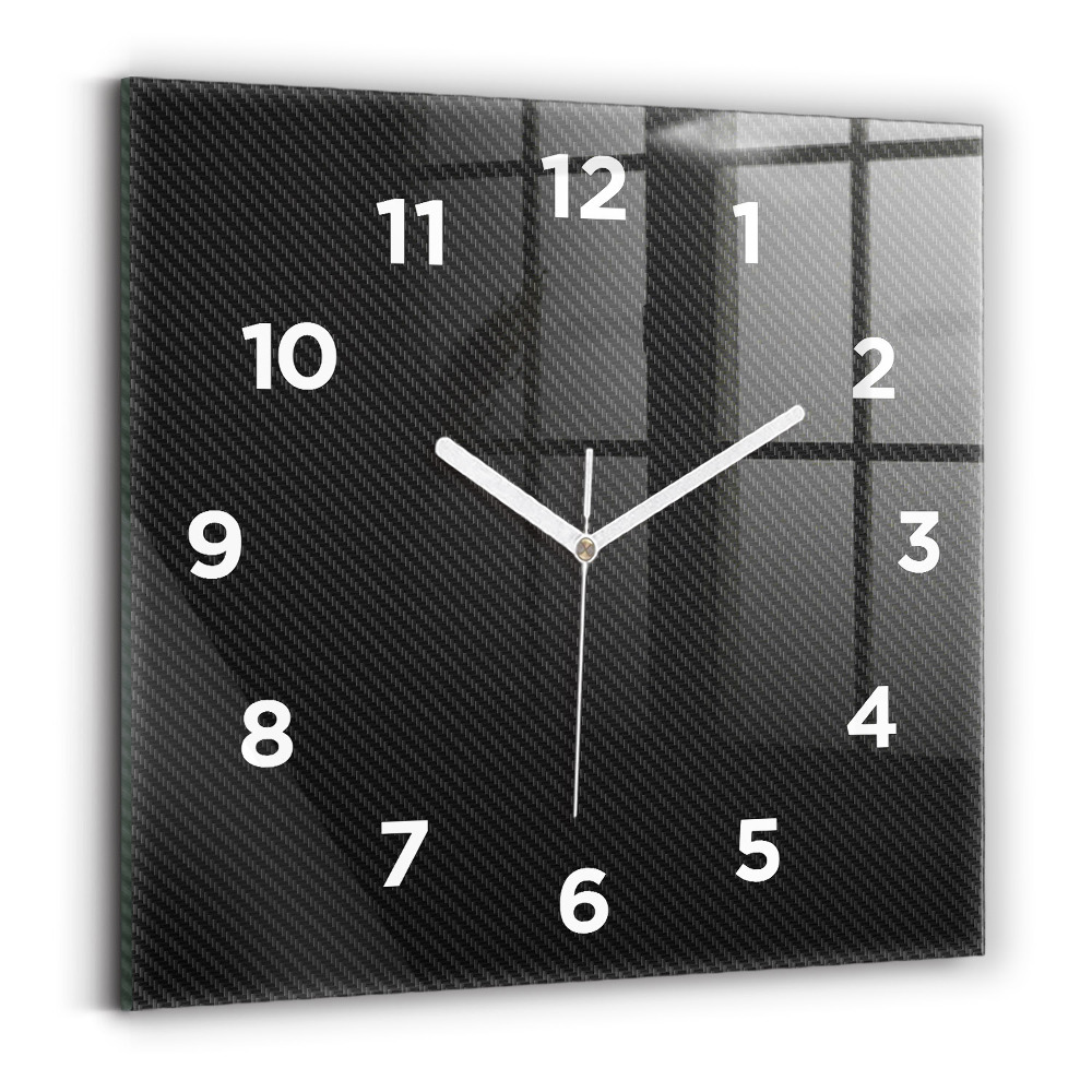 Horloge carrée en verre Abstrait sombre