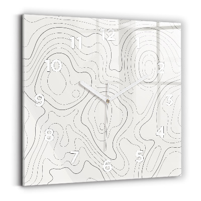 Horloge murale carrée Taches abstraites