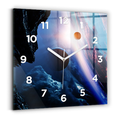 Horloge murale carrée Grande galaxie