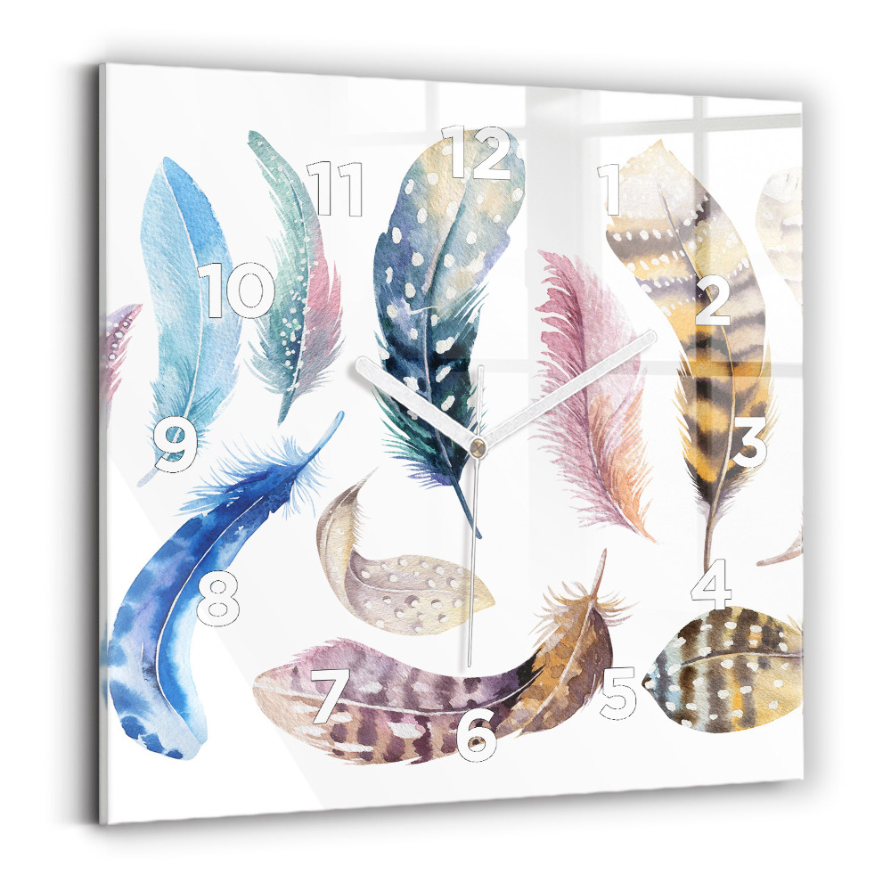 Pendule carrée en verre Illustration rétro