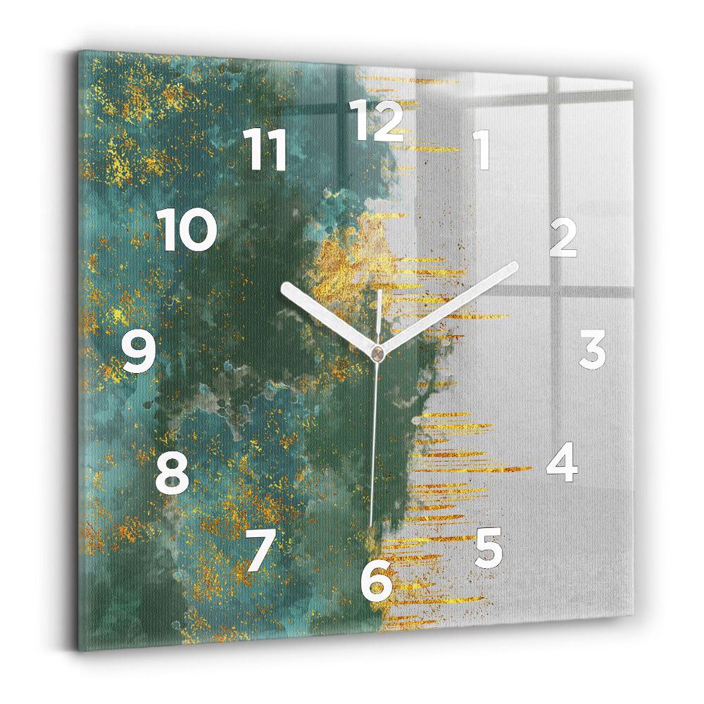 Horloge murale carrée Motif décoratif