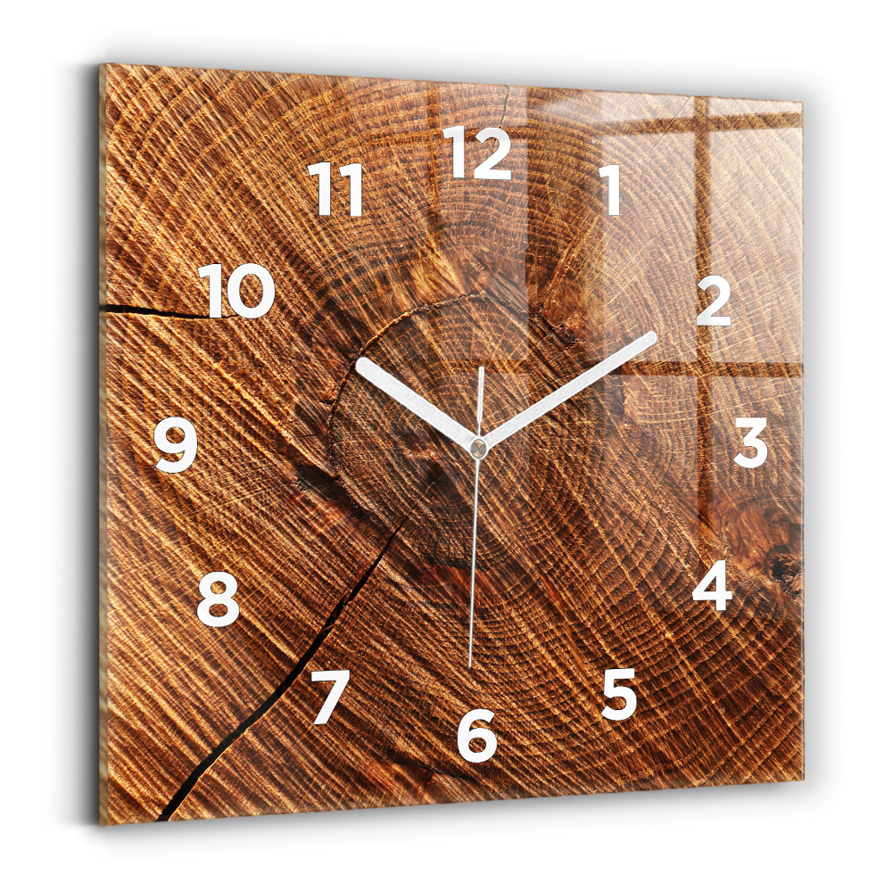 Horloge murale carrée Bois décoratif