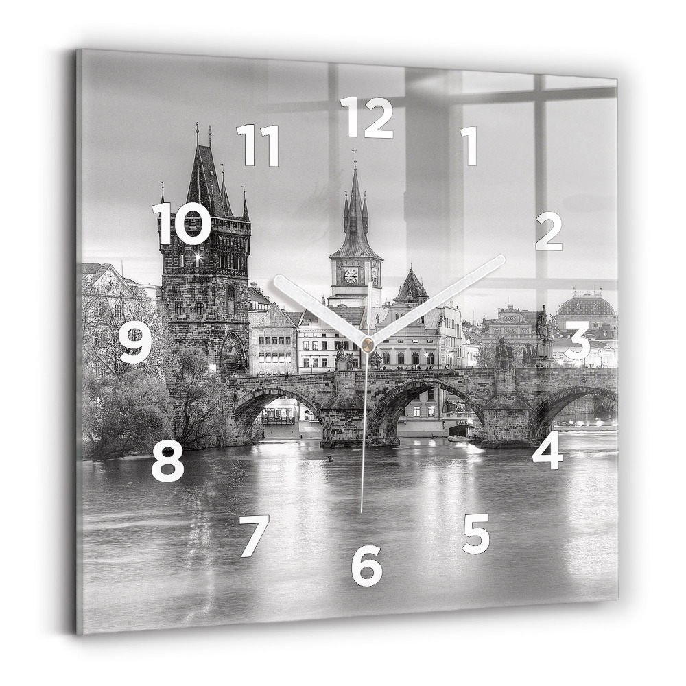 Horloge murale carrée Pont Charles à Prague