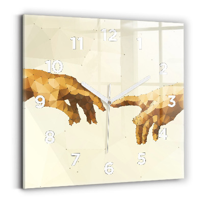 Horloge carrée en verre Création d'Adam