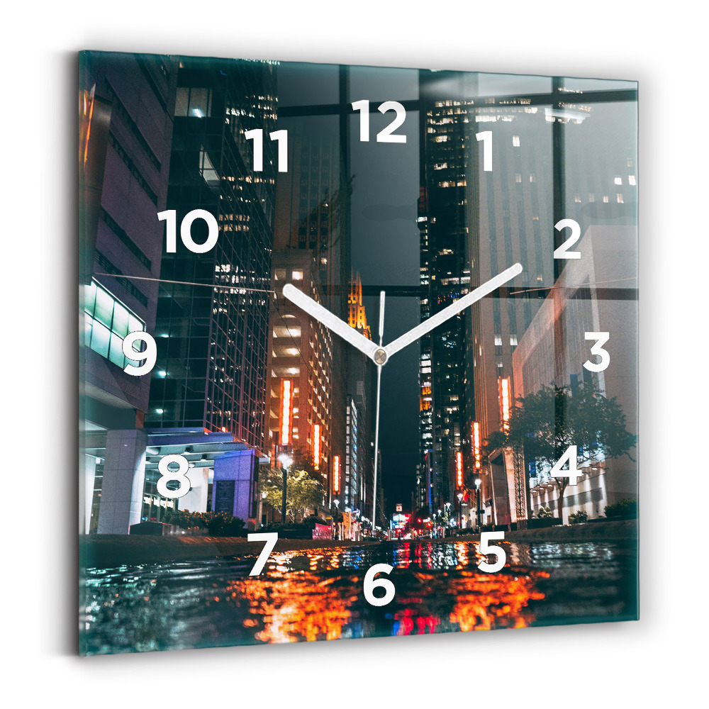 Horloge murale carrée Hôtel Hilton à Houston