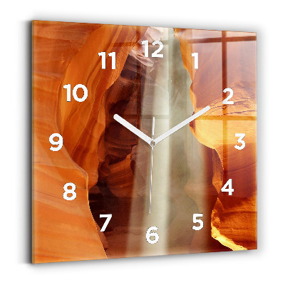 Horloge murale carrée Canyon du désert