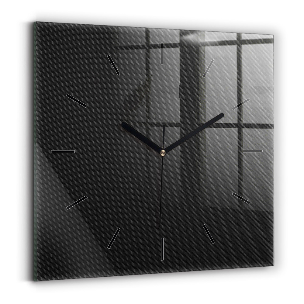 Horloge carrée en verre Abstrait sombre