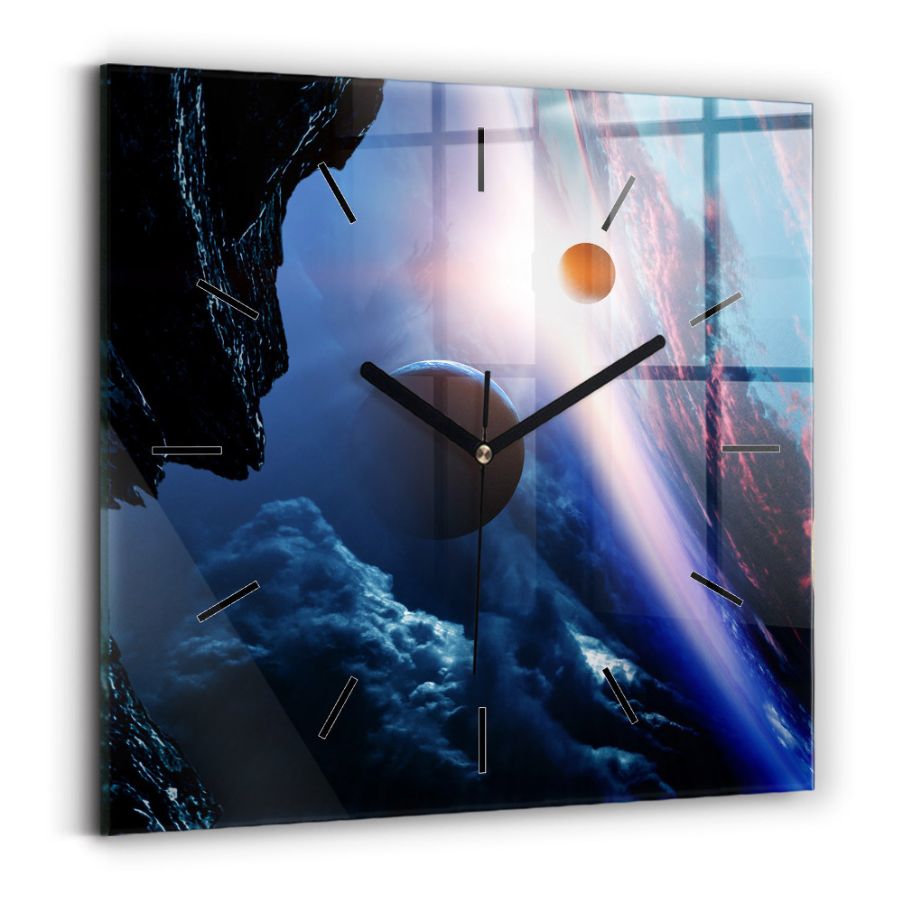 Horloge murale carrée Grande galaxie