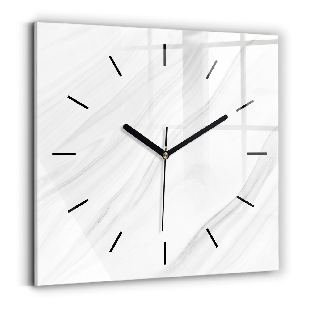 Horloge murale carrée Marbre décoratif